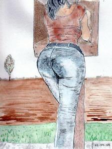 Pencil & watercolour 25.09.09